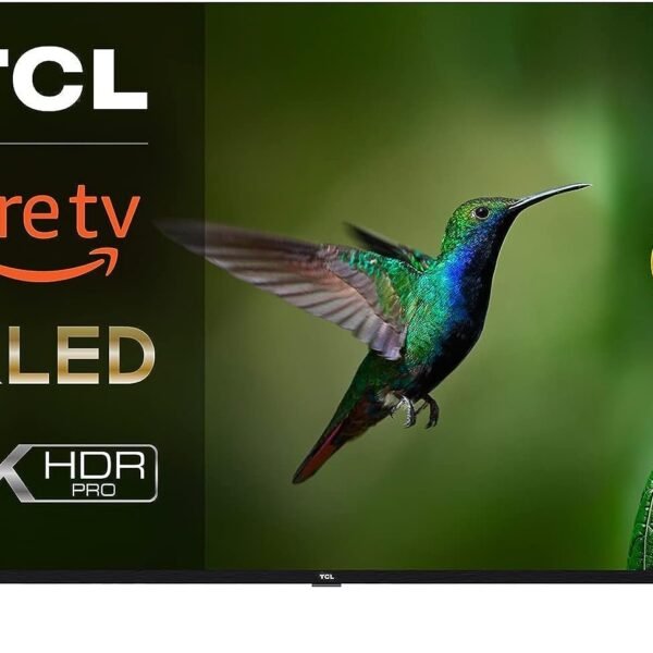 TCL 50CF630 126cm (50 Pouces) QLED Fire TV (4K Ultra HD, HDR 10+, Dolby Vision & Atmos, Smart TV, Game Master, 60Hz Motion Clarity, Press & Ask Alexa), Noir